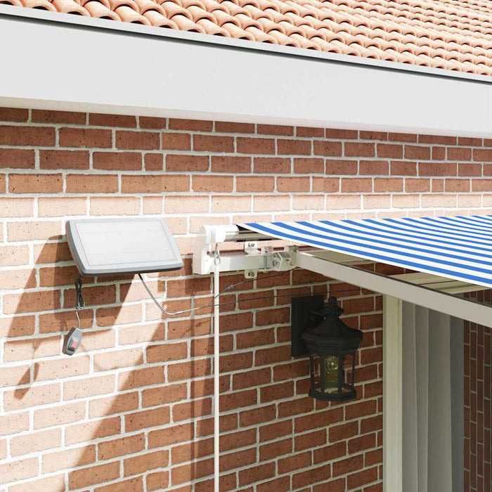 Cortina Retractabilă Manual Albastru și Alb 500 × 300 cm - WALTI WALTI