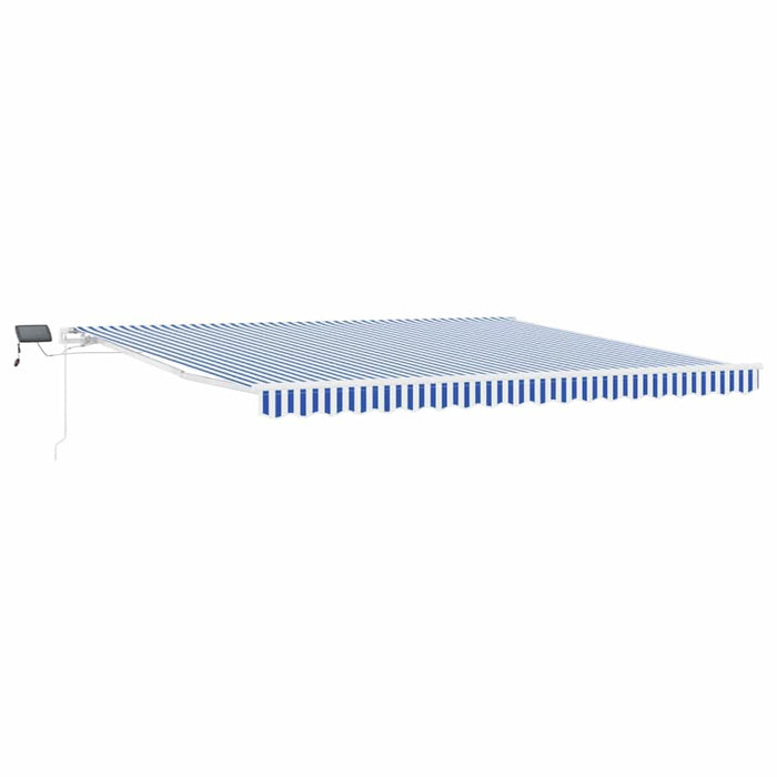 Cortina Retractabilă Manual Albastru și Alb 500 × 300 cm - WALTI WALTI