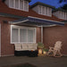 Cortina Retractabilă Manual Albastru și Alb 350 x 250 cm - WALTI WALTI