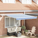 Cortina Retractabilă Manual Albastru și Alb 350 x 250 cm - WALTI WALTI