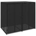 Cutie pentru gunoi 2 pcs Negru 65 x 80 x 115 cm Polietilenă - WALTI WALTI
