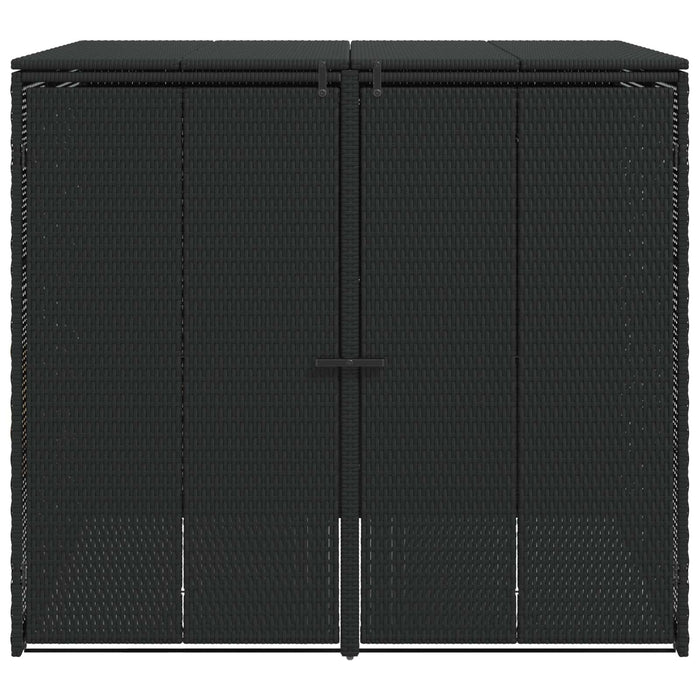 Cutie pentru gunoi 2 pcs Negru 65 x 80 x 115 cm Polietilenă - WALTI WALTI