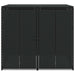 Cutie pentru gunoi 2 pcs Negru 65 x 80 x 115 cm Polietilenă - WALTI WALTI