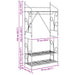 Dulap Deschis Simplu 2 pcs 78 x 36 x 158 cm - WALTI WALTI