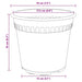 Ghivece pentru plante 6 pcs Roșu cărămidă Ø 19 x 16 cm Plastic - WALTI WALTI