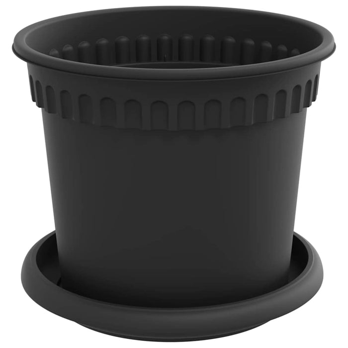 Ghivece pentru plante 6 pcs Negru Ø 15 x 12 cm Plastic WALTI