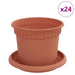 Ghivece pentru plante 24 pcs Roșu cărămidă Ø 12,5 x 10 cm - WALTI WALTI