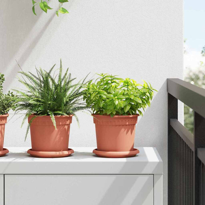 Ghivece pentru plante 24 pcs Roșu cărămidă Ø 15 x 12 cm Plastic - WALTI WALTI