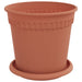 Ghivece pentru plante 24 pcs Roșu cărămidă Ø 17 x 14 cm Plastic - WALTI WALTI