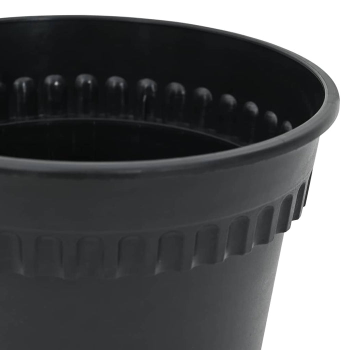 Ghivece pentru plante 24 pcs Negru Ø 12,5 x 10 cm Plastic - WALTI WALTI