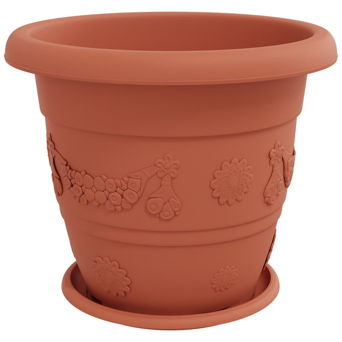 Ghivece pentru plante 6 pcs Roșu cărămidă Ø 26 x 21.5 cm - WALTI WALTI