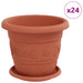 Ghivece pentru plante 24 pcs Roșu cărămidă Ø 26 x 21.5 cm - WALTI WALTI