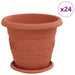 Ghivece pentru plante 24 pcs Roșu cărămidă Ø 26 x 21.5 cm - WALTI WALTI