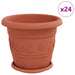Ghivece pentru plante 24 pcs Roșu cărămidă Ø 26 x 21.5 cm - WALTI WALTI