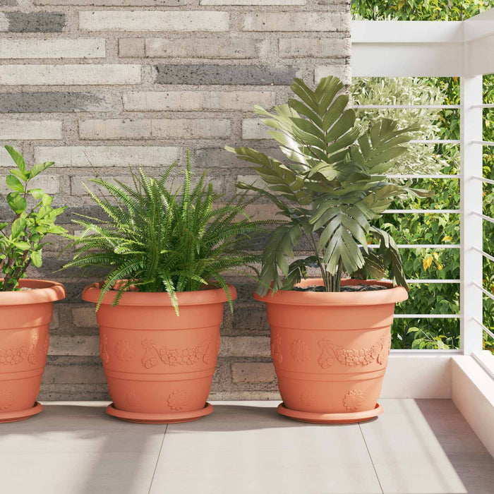 Ghivece pentru plante 24 pcs Roșu cărămidă Ø 26 x 21.5 cm - WALTI WALTI