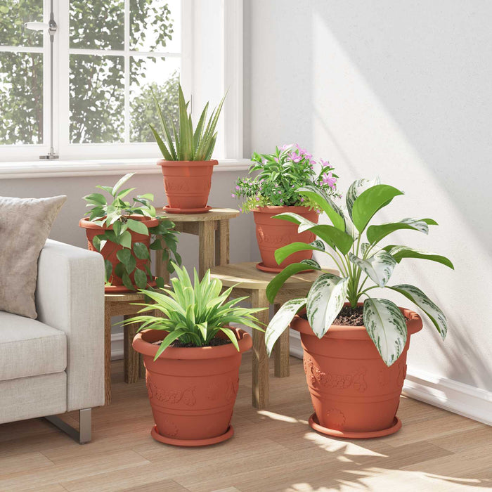 Ghivece pentru plante 24 pcs Roșu cărămidă Ø 26 x 21.5 cm - WALTI WALTI