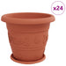 Ghivece pentru plante 24 pcs Roșu cărămidă Ø 26 x 21.5 cm - WALTI WALTI