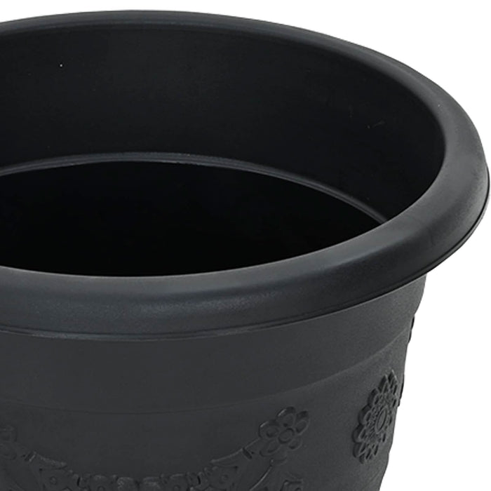 Ghivece pentru plante 24 pcs Negru Ø 26 x 21.5 cm Plastic - WALTI WALTI