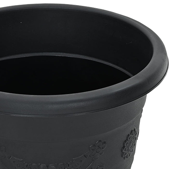 Ghivece pentru plante 24 pcs Negru Ø 26 x 21.5 cm Plastic - WALTI WALTI