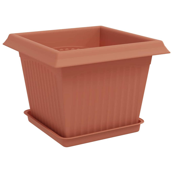 Ghivece pentru plante 6 pcs Roșu cărămidă 23 x 23 x 17,5 cm WALTI