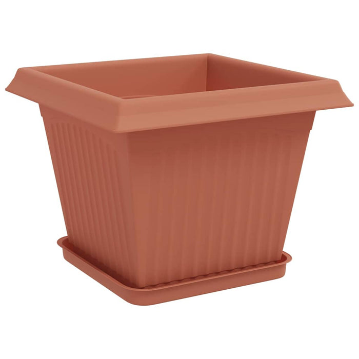 Ghivece pentru plante 24 pcs Roșu cărămidă 28,5 x 28,5 x 22 cm WALTI