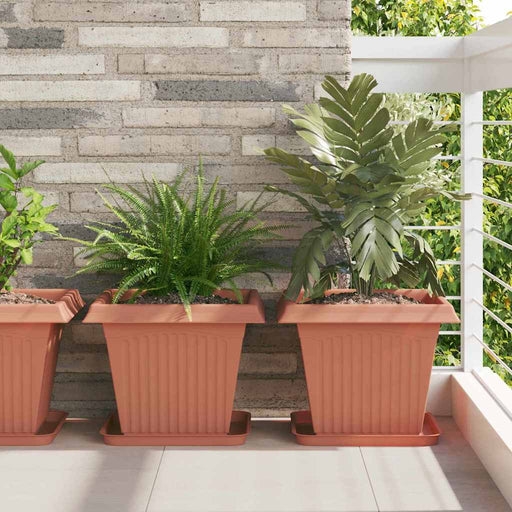 Ghivece pentru plante 24 pcs Roșu cărămidă 38 x 38 x 30 cm - WALTI WALTI