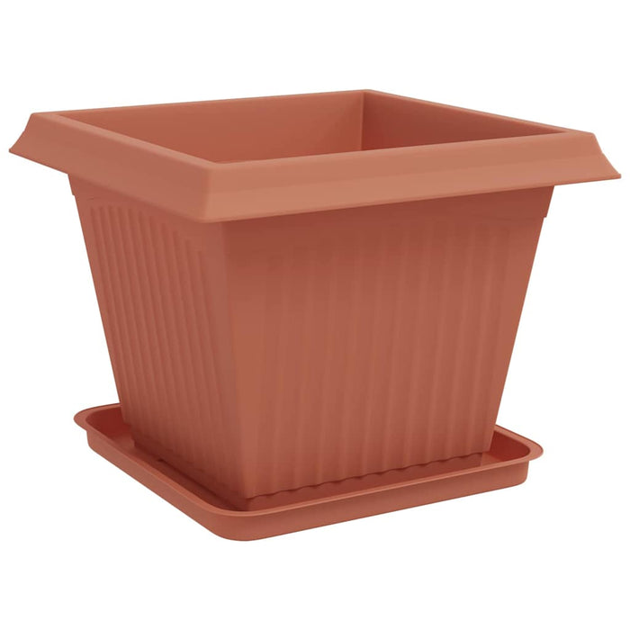 Ghivece pentru plante 24 pcs Roșu cărămidă 43 x 43 x 33,5 cm WALTI
