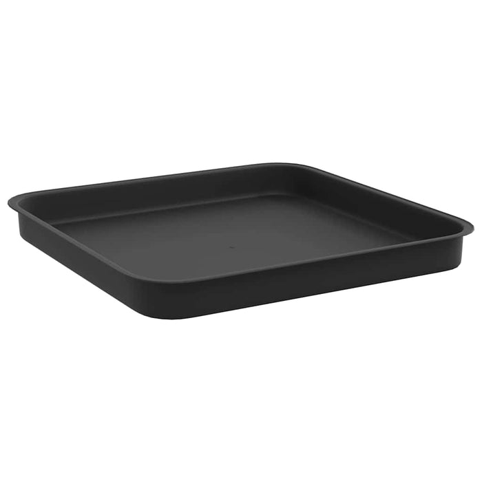 Ghivece pentru plante 24 pcs Negru 33 x 33 x 26 cm Plastic WALTI
