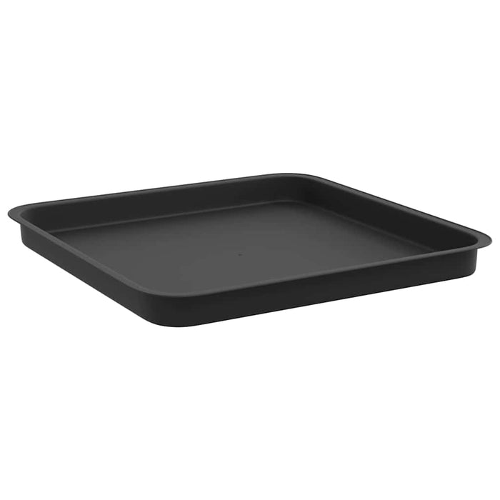 Ghivece pentru plante 24 pcs Negru 43 x 43 x 33,5 cm Plastic WALTI