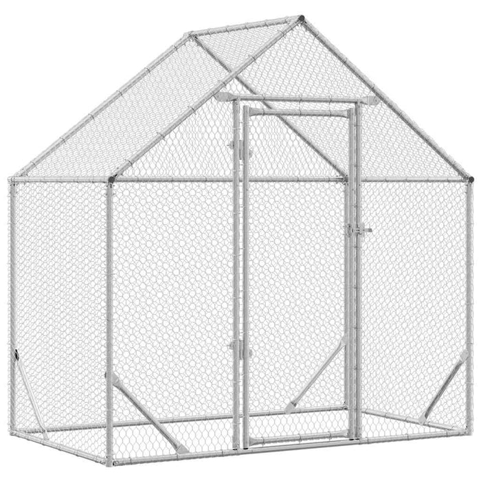 Cușcă pentru pui Argintiu 170 x 100 x 177 cm Oțel Galvanizat - WALTI WALTI