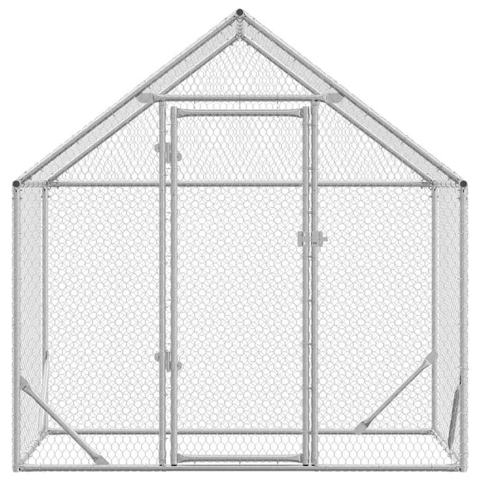 Cușcă pentru pui Argintiu 170 x 100 x 177 cm Oțel Galvanizat - WALTI WALTI