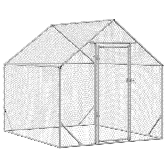 Cușcă pentru pui Argintiu 200x170x177cm Oțel Galvanizat - WALTI WALTI