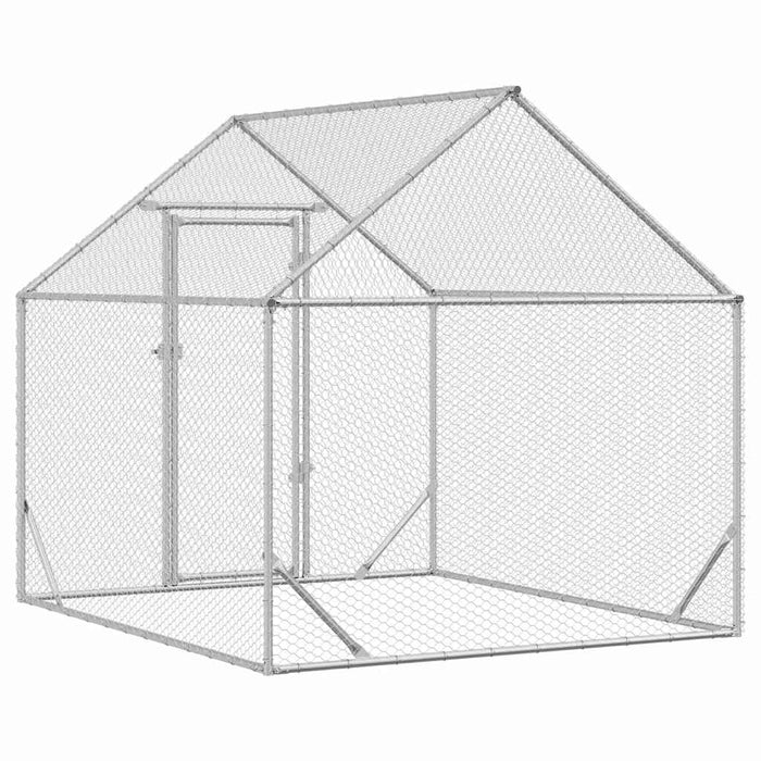 Cușcă pentru pui Argintiu 200x170x177cm Oțel Galvanizat - WALTI WALTI