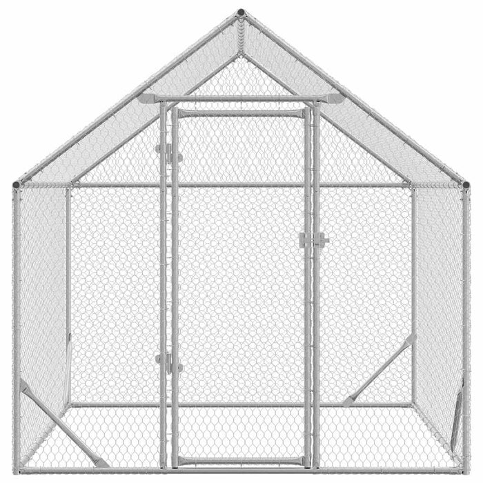 Cușcă pentru pui Argintiu 200x170x177cm Oțel Galvanizat - WALTI WALTI