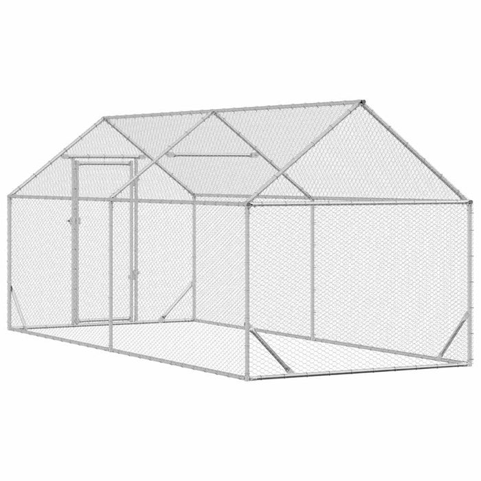 Cușcă pentru pui Argintiu 400x170x177cm Oțel Galvanizat - WALTI WALTI