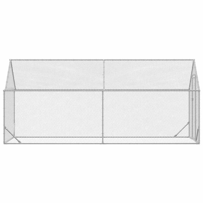 Cușcă pentru pui Argintiu 400x170x177cm Oțel Galvanizat - WALTI WALTI