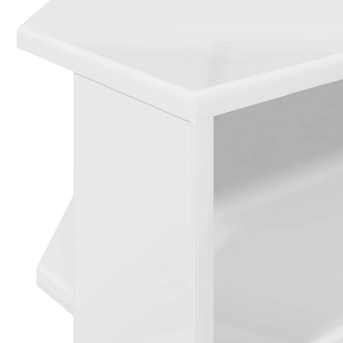DulapdecolțpentruTV Alb lucios 102x40,5x45cm Lemn compozit - WALTI WALTI