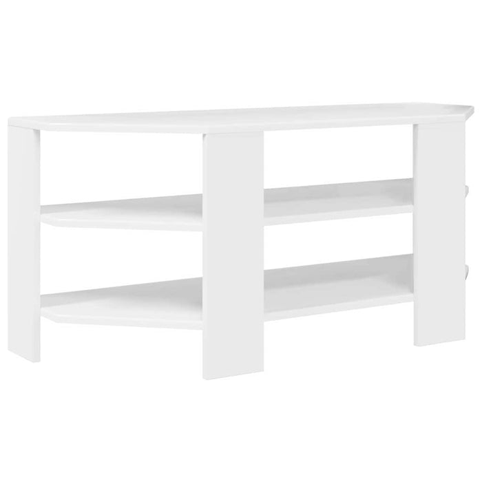 DulapdecolțpentruTV Alb lucios 102x40,5x45cm Lemn compozit - WALTI WALTI