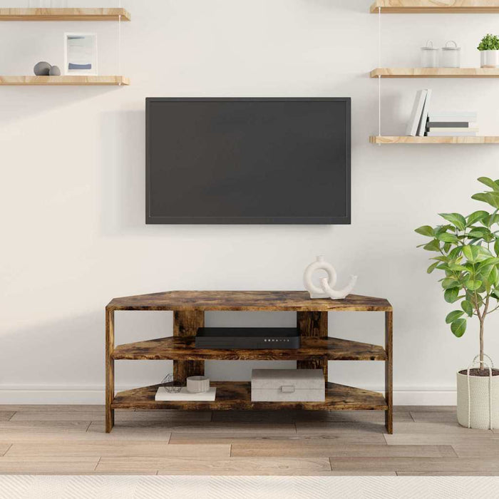 DulapdecolțpentruTV Stejar fumuriu 102x40,5x45cm Lemn compozit - WALTI WALTI