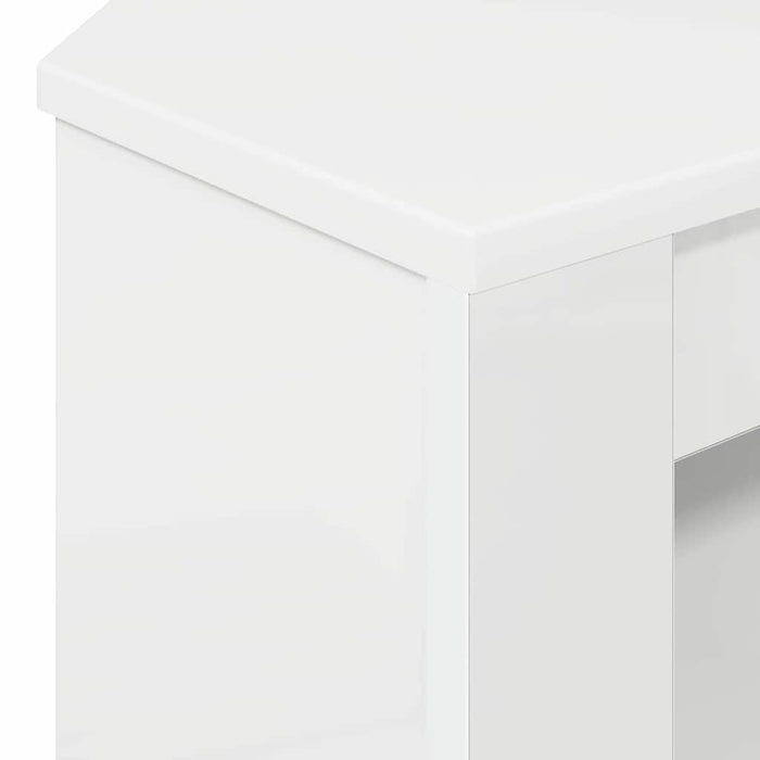 DulapdecolțpentruTV Alb lucios 102 x 40,5 x 45 cm Lemn compozit - WALTI WALTI