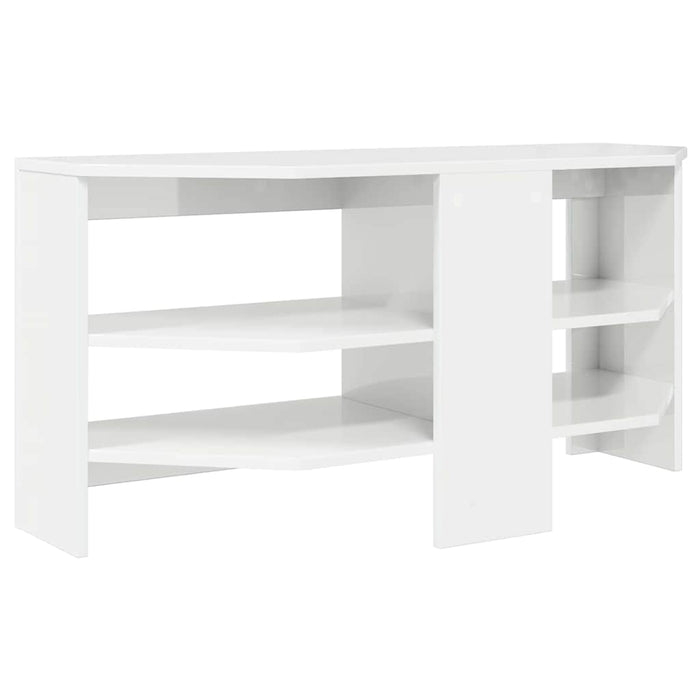 DulapdecolțpentruTV Alb lucios 102 x 40,5 x 45 cm Lemn compozit - WALTI WALTI