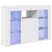 Șifonier LED pentru TV colțar Alb 100x40x68cm Lemn compozit - WALTI WALTI