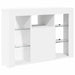 Șifonier LED pentru TV colțar Alb 100x40x68cm Lemn compozit - WALTI WALTI