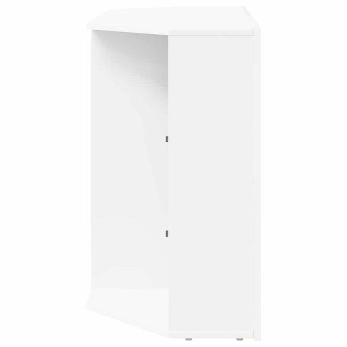 Șifonier LED pentru TV colțar Alb 100x40x68cm Lemn compozit - WALTI WALTI