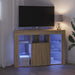 Șifonier LED pentru TV colțar Stejar Sonoma 102 x 40 x 68 cm - WALTI WALTI