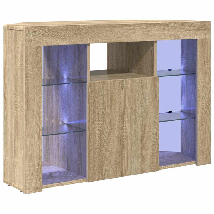 Șifonier LED pentru TV colțar Stejar Sonoma 102 x 40 x 68 cm - WALTI WALTI