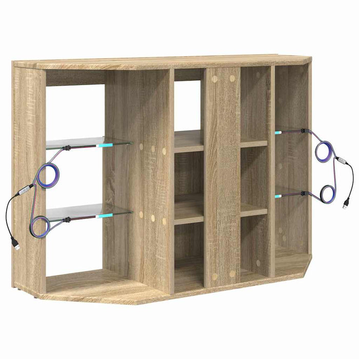 Șifonier LED pentru TV colțar Stejar Sonoma 102 x 40 x 68 cm - WALTI WALTI