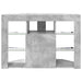 Șifonier LED pentru TV colțar 100x40x68cm Gri din beton - WALTI WALTI