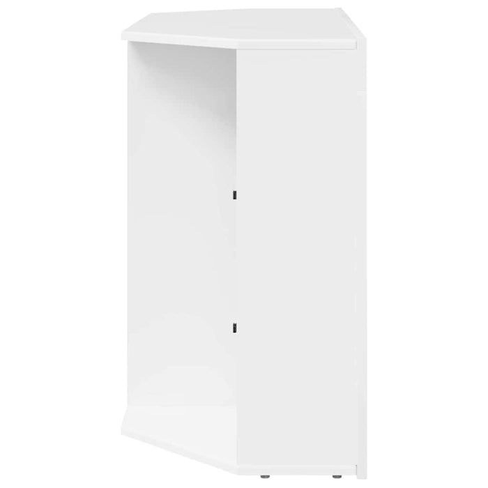 Șifonier LED pentru TV colțar Alb lucios 104 x 40 x 68 cm - WALTI WALTI