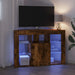 Șifonier LED pentru TV colțar 100x40x68cm Stejar fumuriu - WALTI WALTI